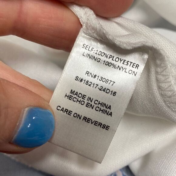 LeShop Blue Floral Halter Tulip Dress Size Large NWT - Picture 7 of 8